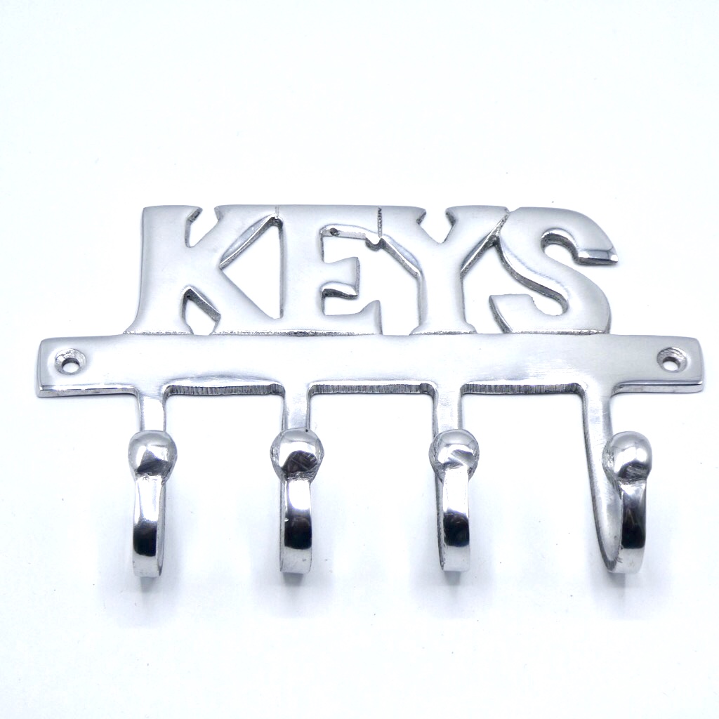 Silver metal coat hooks